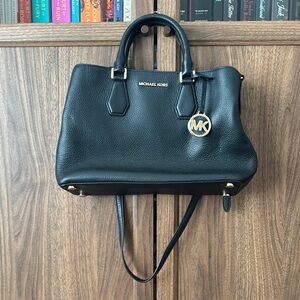 Michael Kors Black Satchel with Saffiano Leather